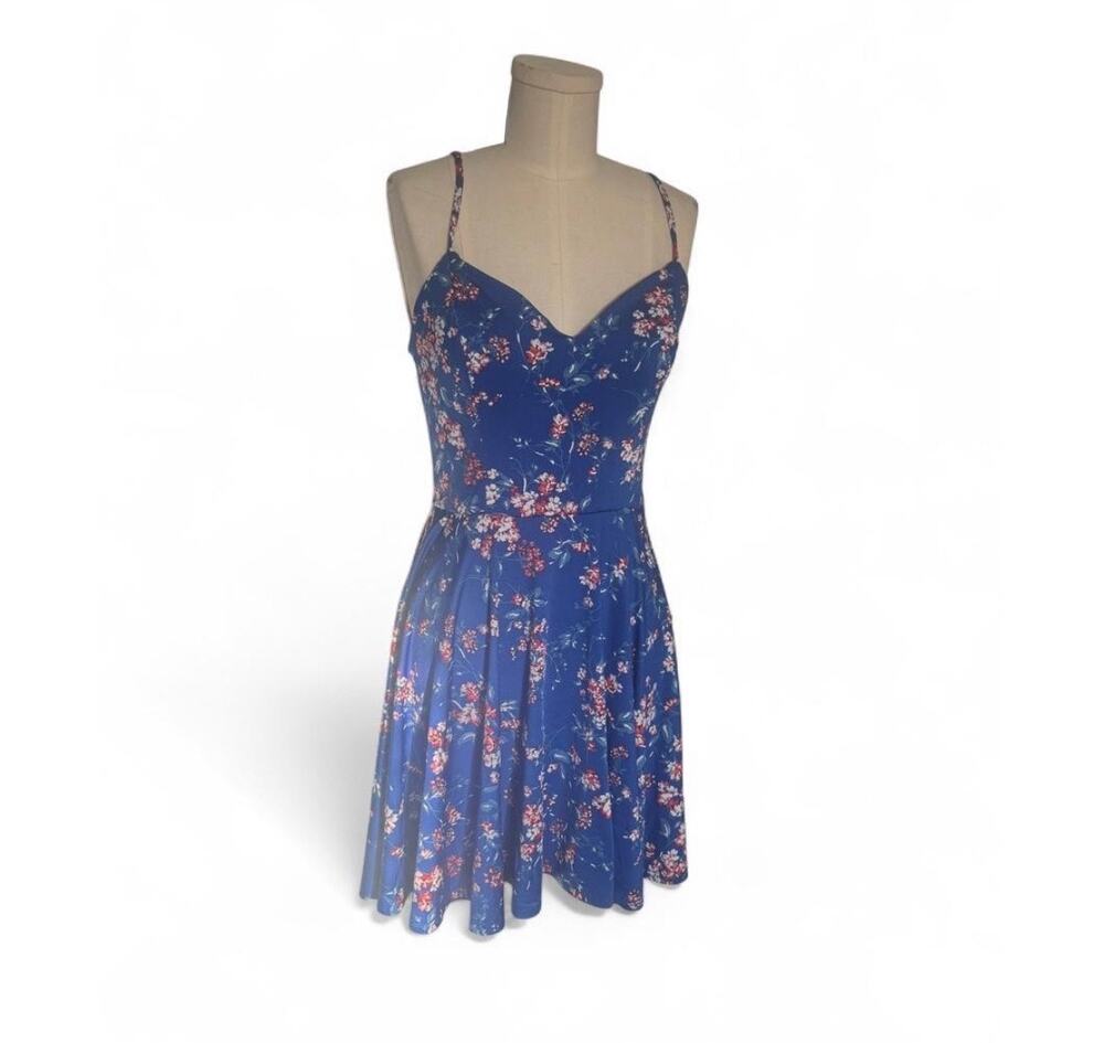 The general good (stitch fix) blue flower dress